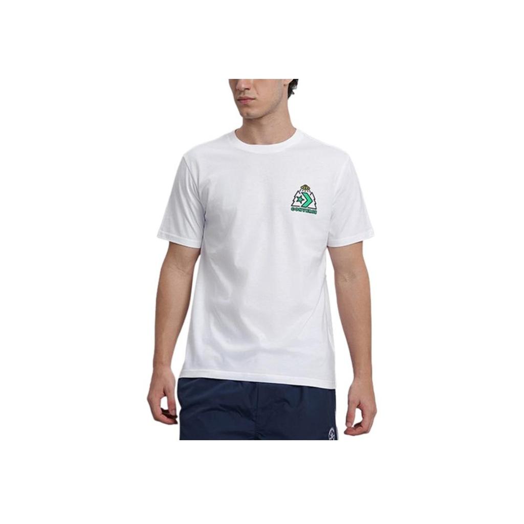 New Converse Regular T-Shirt Men's White 10026673-A02