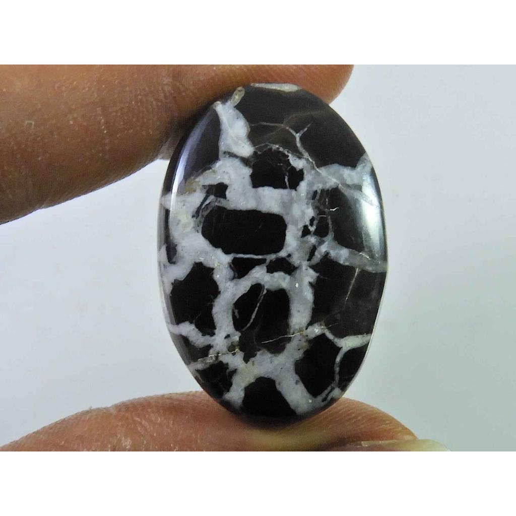 34Cts Natural Septarian Gronate Oval Crystal Cabochon Loose Gemstone 21X31MM SK-2333