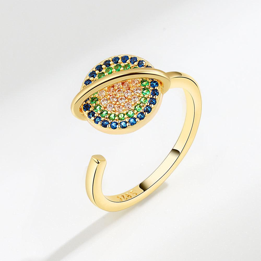 Tancise Classic 925 Sterling Silver  Zircon Ring Ladies Jewelry Wedding Promise Party Gift