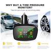 Car Accessories Car TPMS USB Digital Tpms Tire Pressure Alarm System Wireless Universal TPMS Sensors with 4 External Sensors Auto Security Alarm