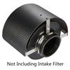 Carbon Fiber Style Car Cold Air Intake Filter Cover Heat Shield For 2.5" TO 5.5