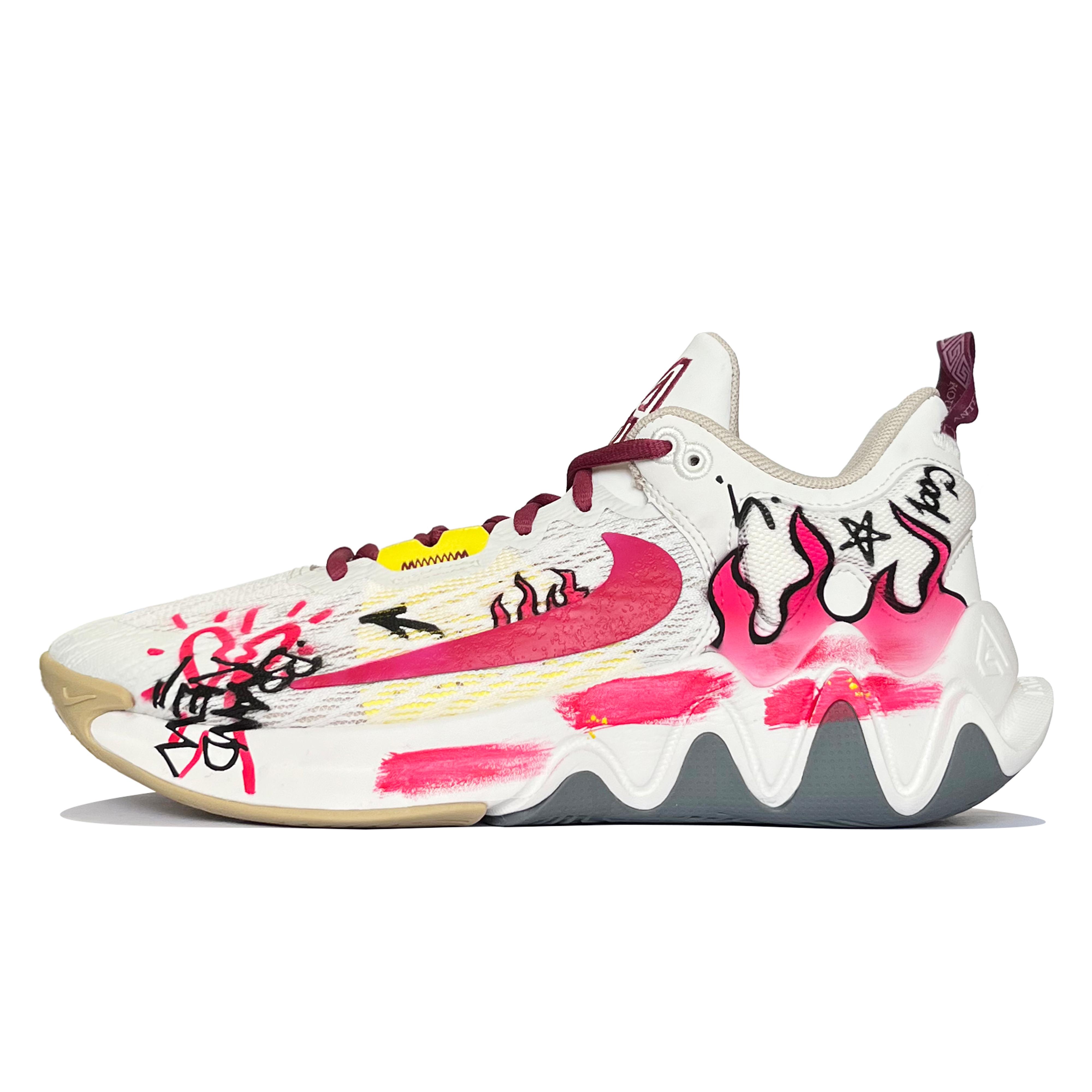 

Nike Giannis Immortality 2 Pink Flame Cushioning Lightweight Low top Basketball Shoes Unisex Pink White DM0826-100(TeamK-) 40