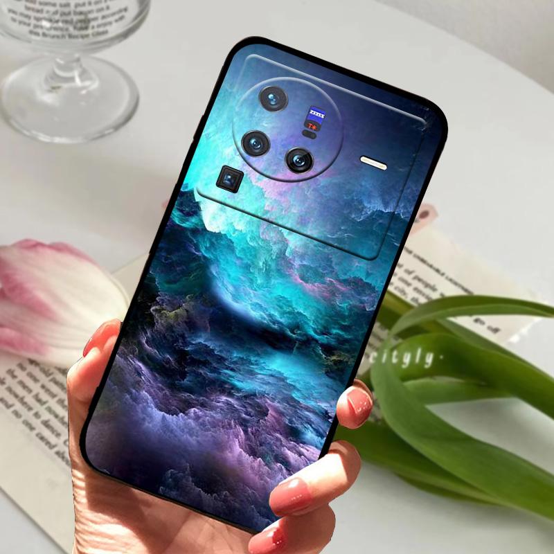 Soft Silicone Case For vivo X80 Pro 5G Coque X 80 Fashion TPU Phone Cover For Vivo X70 Pro Shockproof Bumper Shells Cute Cartoon