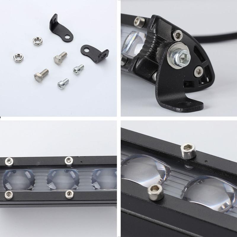 8 Zoll 60W lange Stange Arbeitslicht LED Strahler Flutlicht Spot SUV Boot Fahrlampe für Offroad 6000K 10~48V, DC