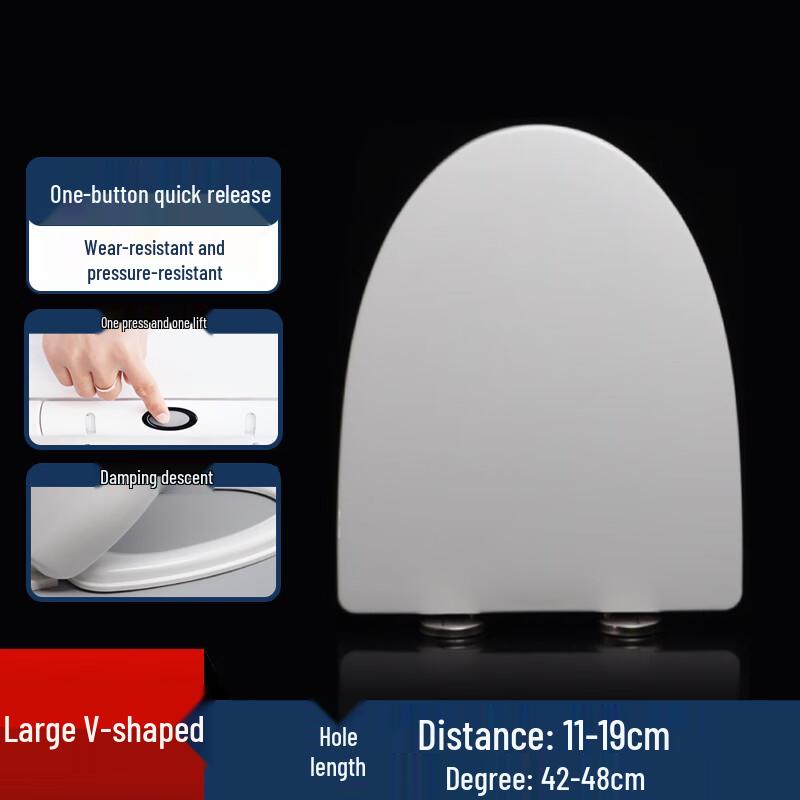 Homeglen Universal Slow-Close Quick-Release Toilet Seat