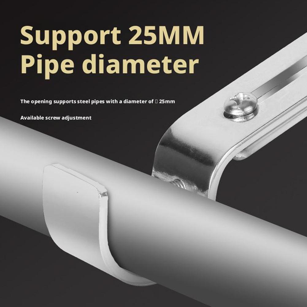 NEW Curtain Rod Holder Portable Single Rod Bracket For WallCurtain Rod Bracket Curtain Rod Support Hanger For 1inch Curtain Rod