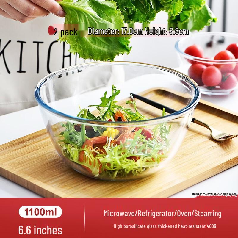 Udi Heat-Resistant Glass Bowl Set