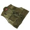 Fishing Vest MultiPocket MultiMesh Waistcoat Breathable Adjustable Fishing Life Jacket(L )