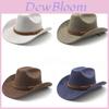 Traditional Knot Pattern Wool Felt Hat With Wide Brim For Men And Women