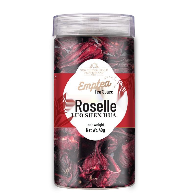 Чай с сушеными цветами гибискуса, юньнаньской розы и баклажана