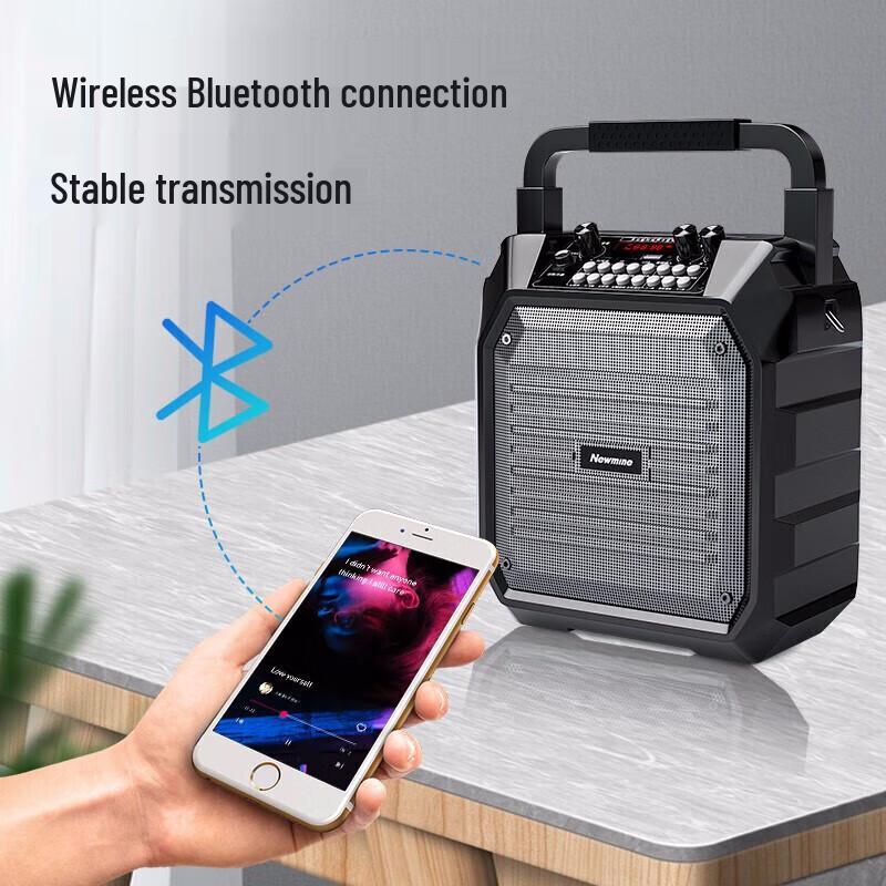 Newmen K98 Portable Bluetooth Karaoke Speaker CN plug (adapter included)