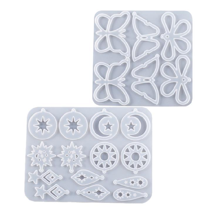 

Moon/Star Resin Jewelry Molds DIY Jewelry Casting Mold Resin Keychain Mold Pendant Charms Molds Silicone Earrings Molds 1