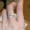 VENTFILLE 925 Sterling Silver Feather Ring For Women Sweet Cool Versatile Temperament Party Gift Jewelry New Trendy