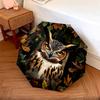 Owl and Leaf pattern, automatic folding umbrella, portable and foldable design, 8 ribs, a Christmas or birthday gift.