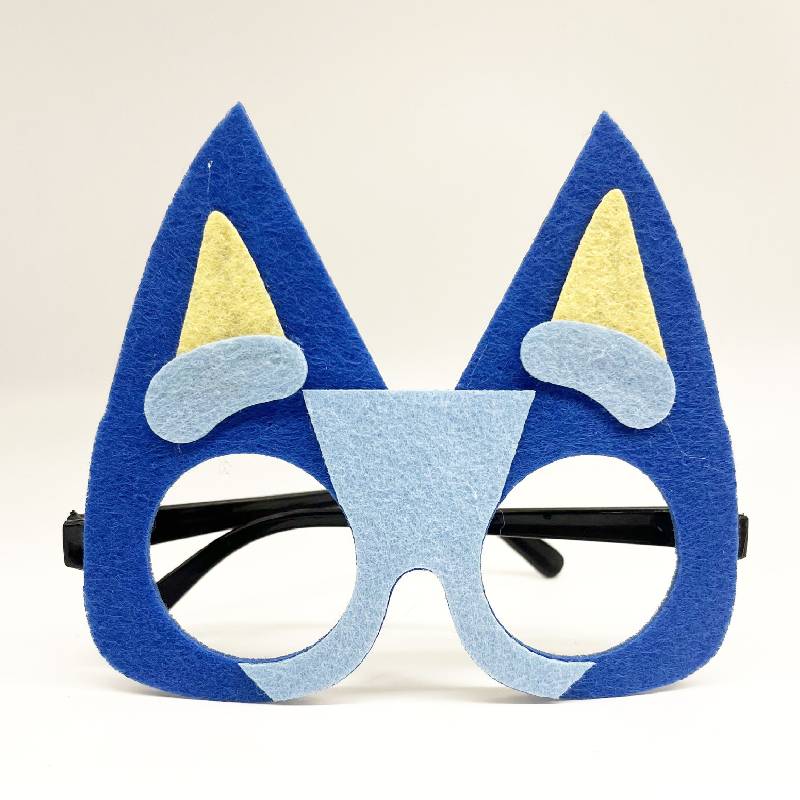 

Felt Eye Mask Dogs Halloween Party Props Cosplay Decor Children Festival Gift синій