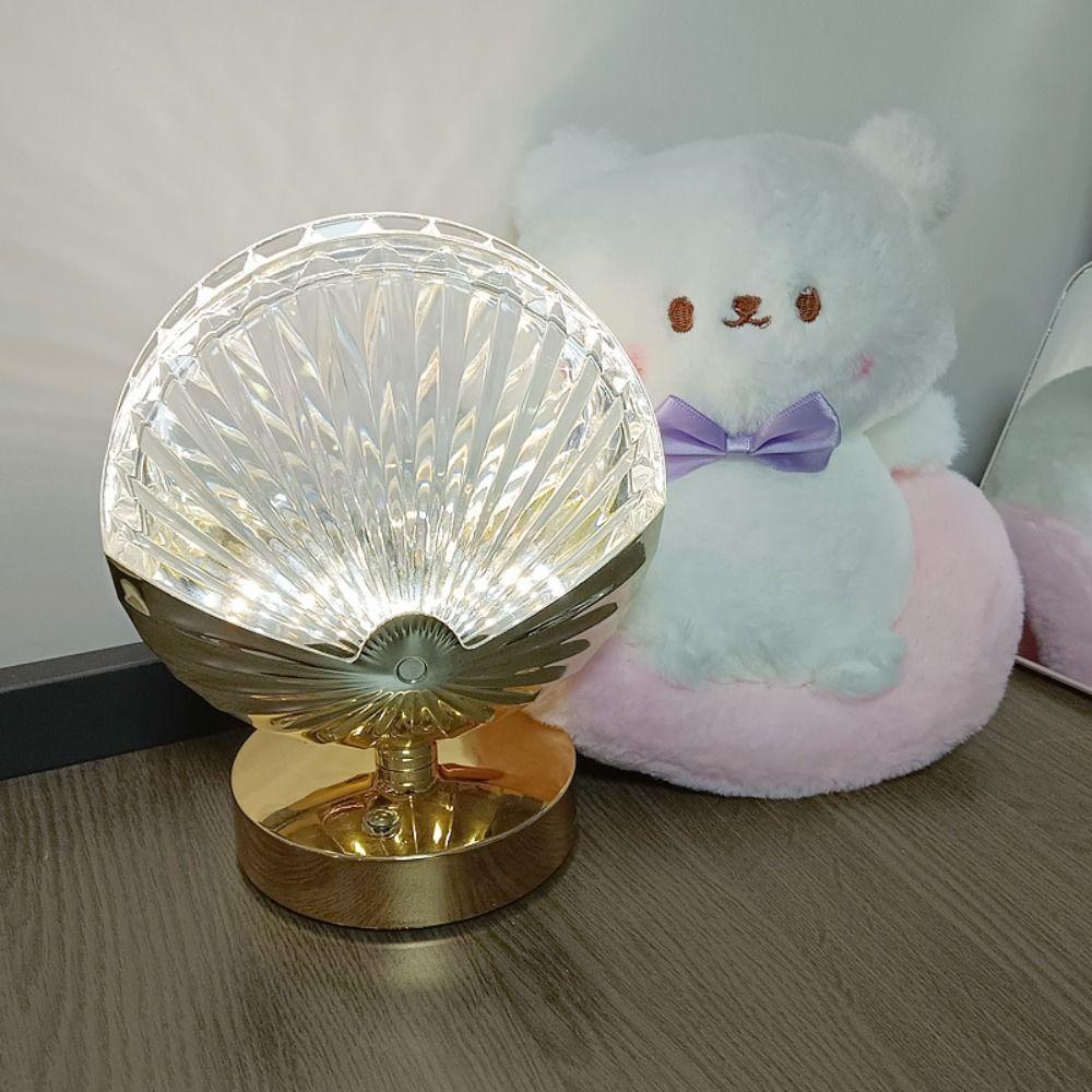 High-End Dimmable Crystal Table Lamp Adjustable Soft Lights Acrylic Night Light Touch Control Ornaments LED Desk Lamp Home Decor