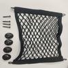 20x35cm Black PP Mesh Car Trunk & SUV Seat Back Storage Net Bag with Adhesive Backing Hanging Cargo Bag