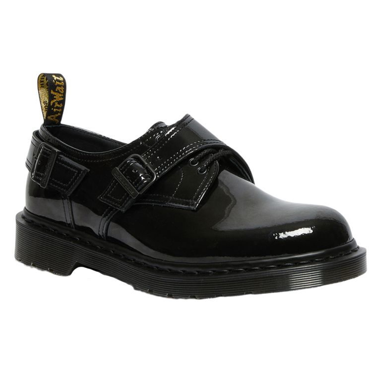 Dr. Martens Varley 5 Leather Glossy Buckle Low-Top Casual Shoes Unisex Casual Shoes Black 26889001