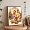 Disney Rapunzel oil painting art painting kit handmade diy gift home decoration wall decor princess character design for craft project