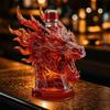 Trójwymiarowy Zwierzęcy Karafka do Whiskey, Dekoracyjna Butelka do Whiskey 350ml, Szklana Butelka na Likier w Kształcie Ptaka, Artystyczna Karafka do Wina Whiskey Likierów Dekoracja Domowego Baru