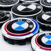 4 Stück 56mm 68mm Felgendeckel für BMW 50. Jubiläum M Power Karbonfaser Felgennabe Emblem Abzeichen E46 E90 F10 F30 G20 X5