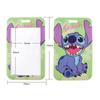 Cute Planet Plushie ID Card Holder with Slide Case & Lanyard for Phone and Access Cards