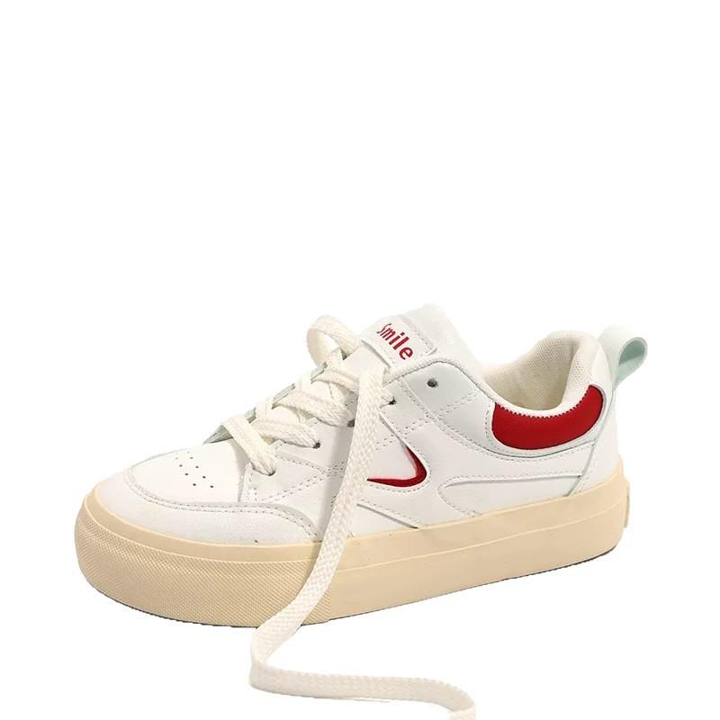 Koreanische Board-Schuhe Herren- und Damen-Ins-Trend 2025 neu Frühling und Herbst Hongkong-Stil Retro Chic Paar Casual Sport Weiße Schuhe