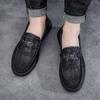 Casual men's one-pedal soft-soled handmade casual leather shoes inner height increase versatile British leather shoes men's work men's shoes