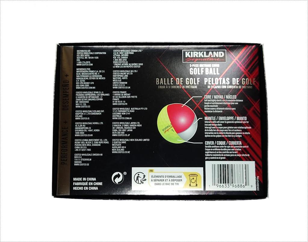 KIRKLAND Golf Balls Neon Yellow Performance Plus (1 Dozen)