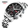 2358 Top Brand Quartz Watch Sport Watches Men Steel Band Clock Waterproof Gold Wrist Mens Watch Relogio Masculino