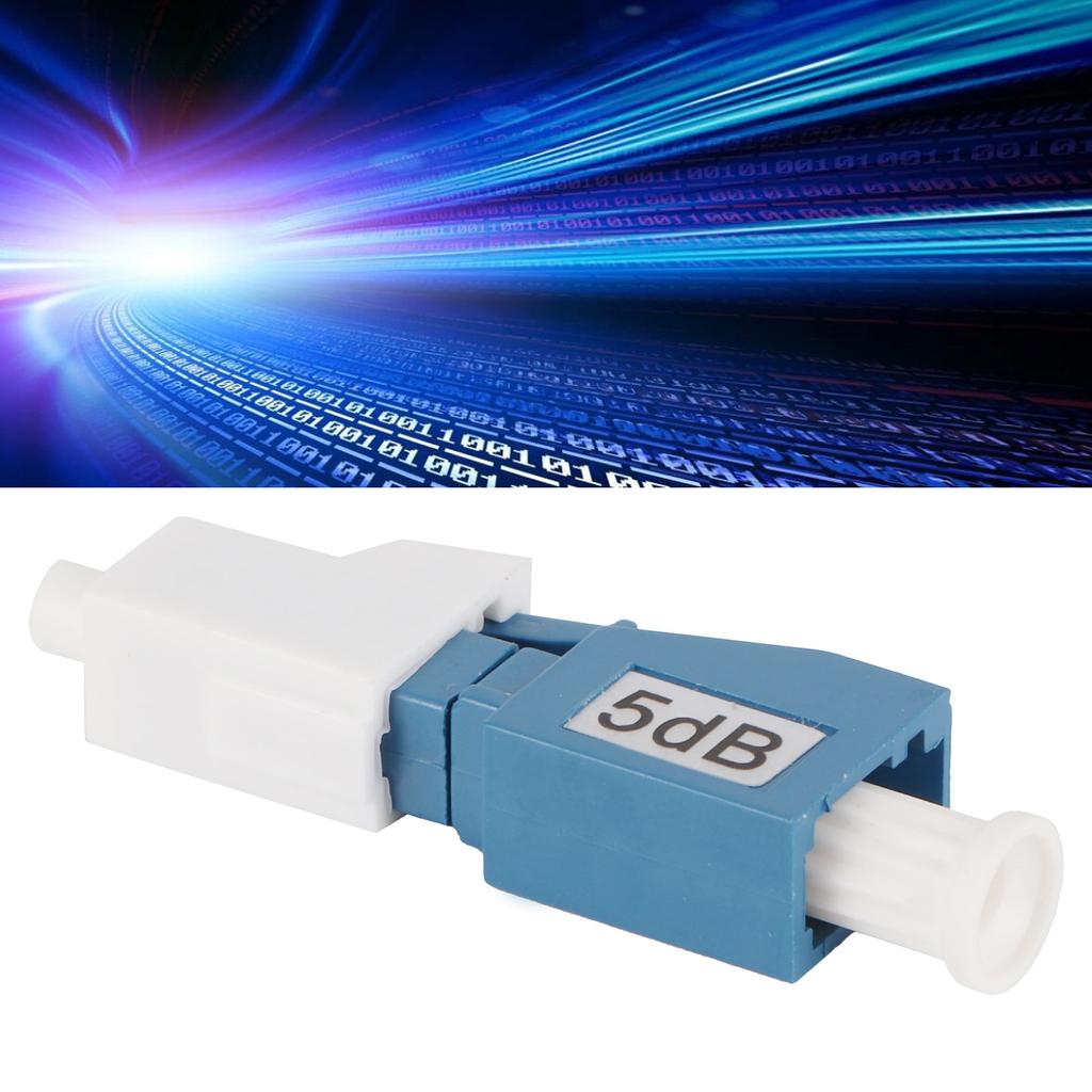 LC UPC5DB Optical Fiber Attenuator Connector SingleMode Male Female Adapter High Return Loss