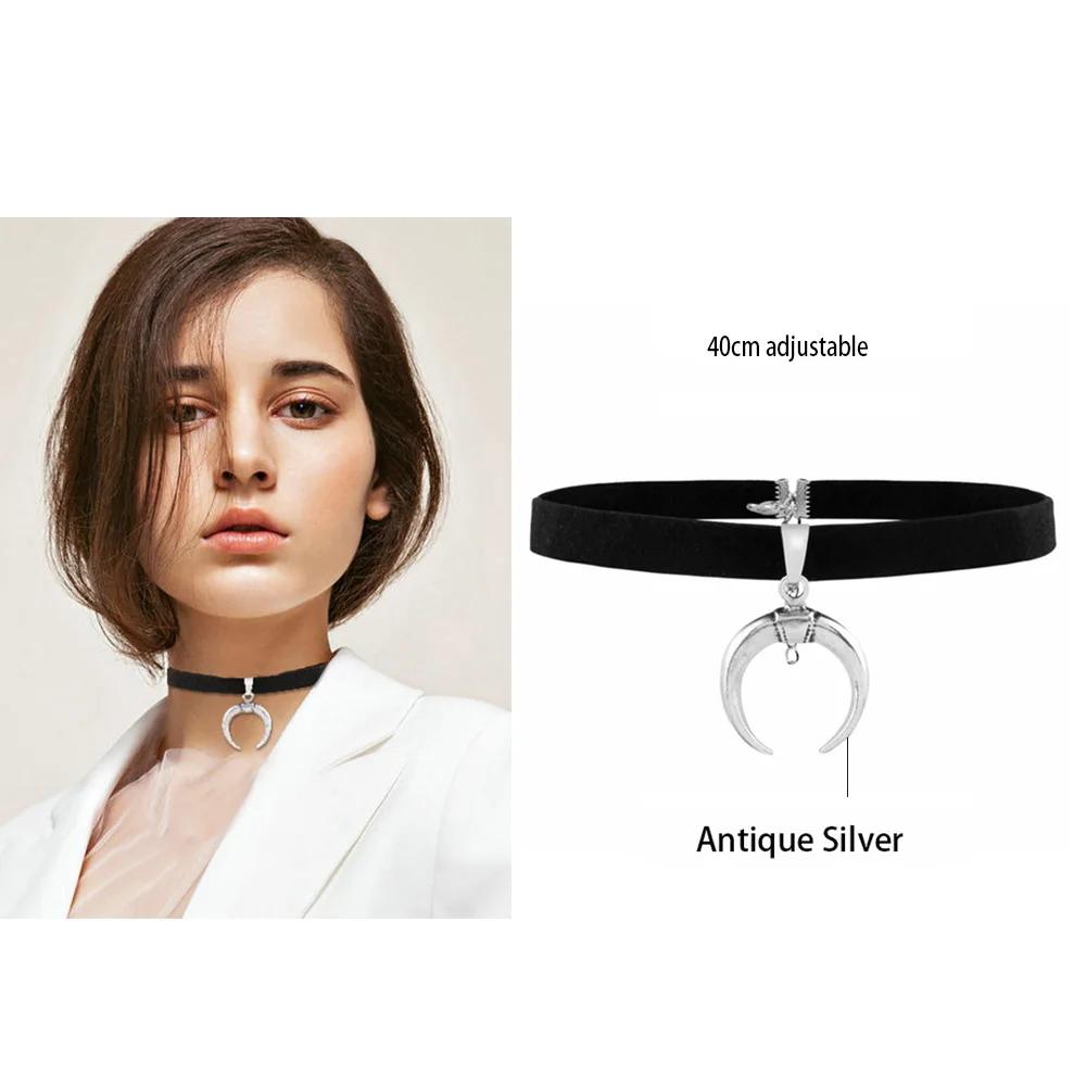 Sexy Trendy Vintage kouzlo Náhrdelníky s kulatým gotickým límcem Šperky Dárek Gotické kožené srdce Harajuku Dámské Punk Náhrdelník