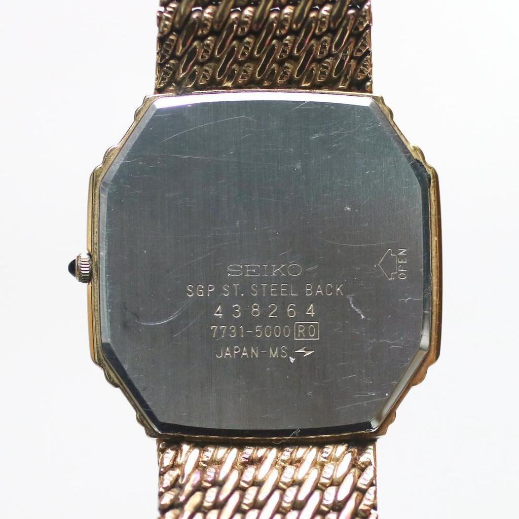 [USED] Seiko Dolce 1P Diamond Gold Tone 7731-5000