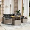 VidaXL Garden Lounge Set with Cushions 6 Pcs, Patio Sofas, Patio Furniture Set, Outdoor Furniture, Grey 3271291