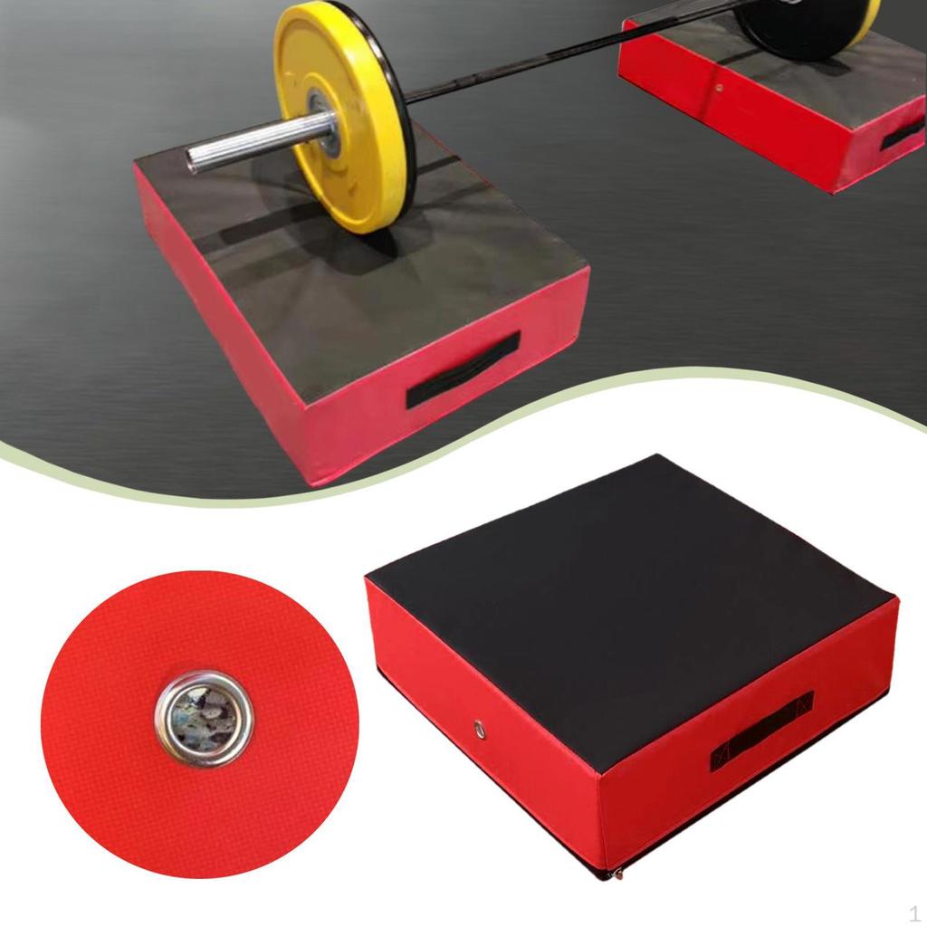 Weightlifting Barbell Deadlift Mat Shockproof Compact Floor Protection Silence Drop Pad for