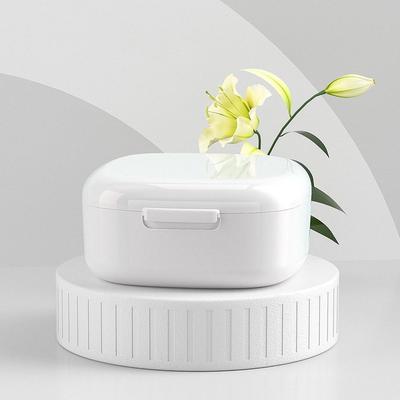 Caixa Portátil para Armazenamento de Dentadura Retentor Ortodôntico Caixa para Molhar Dentadura à Prova de Poeira Selada Estojo para Retentor Dental de Cuidados com a Saúde