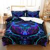 3D Buddha Bedding Set Microfiber Luxury Printed Down Duvet Cover Pillowcase 2/3 Birthday Gift AU210 * 240 Full Size Quick Drying Soft Home Textile
