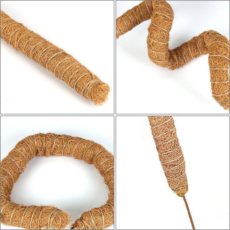 Plant Support Moss Pole Coir Climbing Stakes Bendable Extension for Indoor Monstera Green Dill Vine Climbing Plant Garden Access