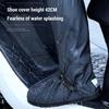 1 Pair Rain Shoe Covers PVC Foldable Water Resisting High Tube Rain Boot Covers for Cycling Skiing Fishing Climbing