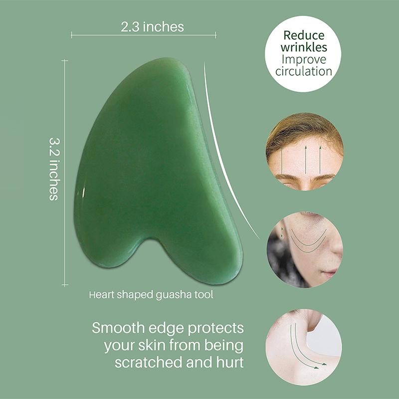 Gua Sha Massage Tools, 1Pcs Gua Sha Tools of Multi-Shapes, Guasha Scraping Massage Tools for Face and Body