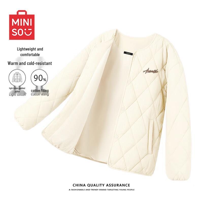

Miniso Men s Collarless Padded Winter Jacket XL