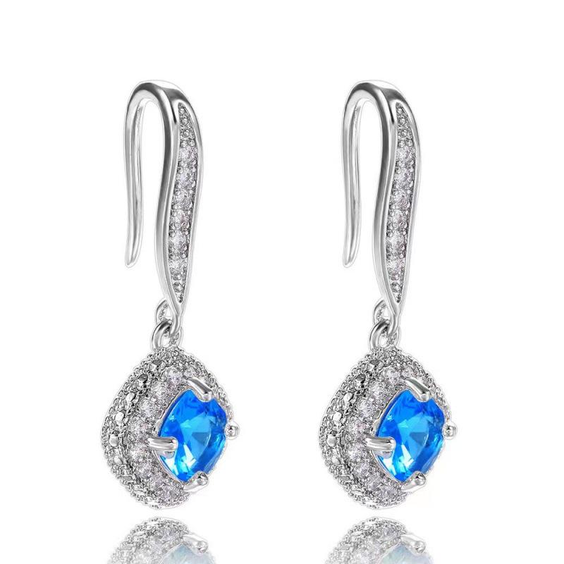 New Style Square Zirconia Earrings for Fashion Accessories