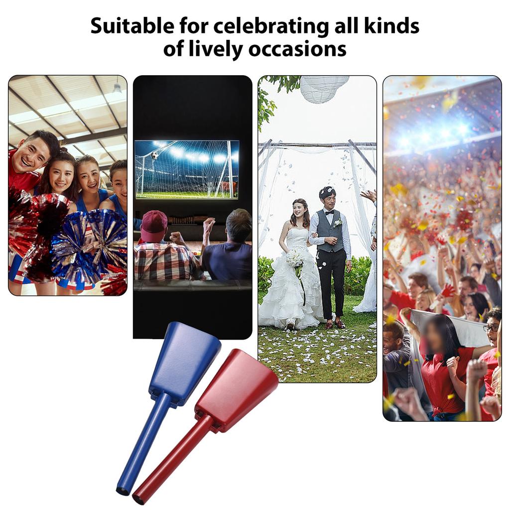 2 Pack Cowbell with Handle Noise Makers for Sporting Football Games Ranch Sports Events Party Concert 10 Inch Cow Bell