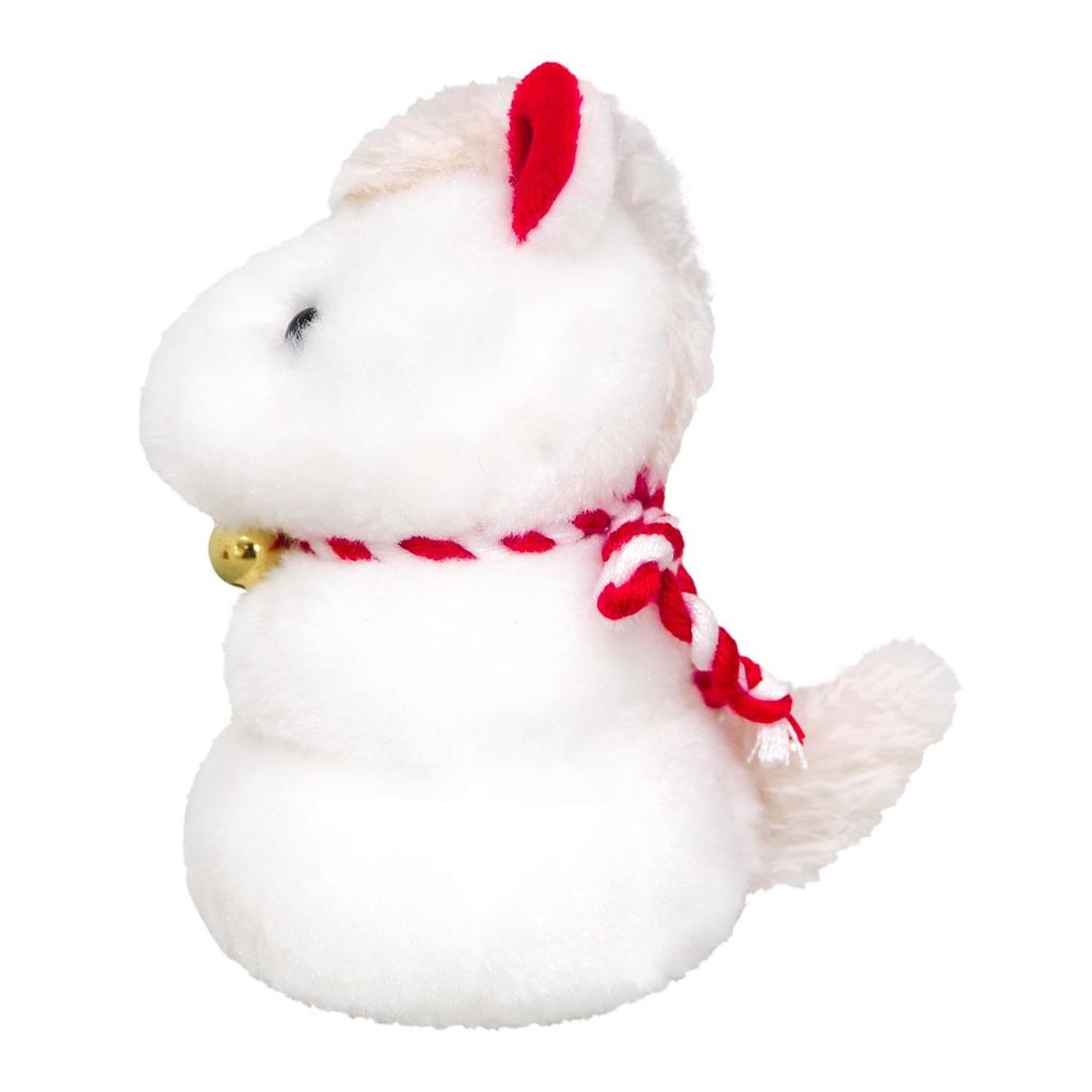 Sanei Boeki 2026 Tierkreis Umamochi (Weiß) B7 x T6,5 x H10cm Plüschtier