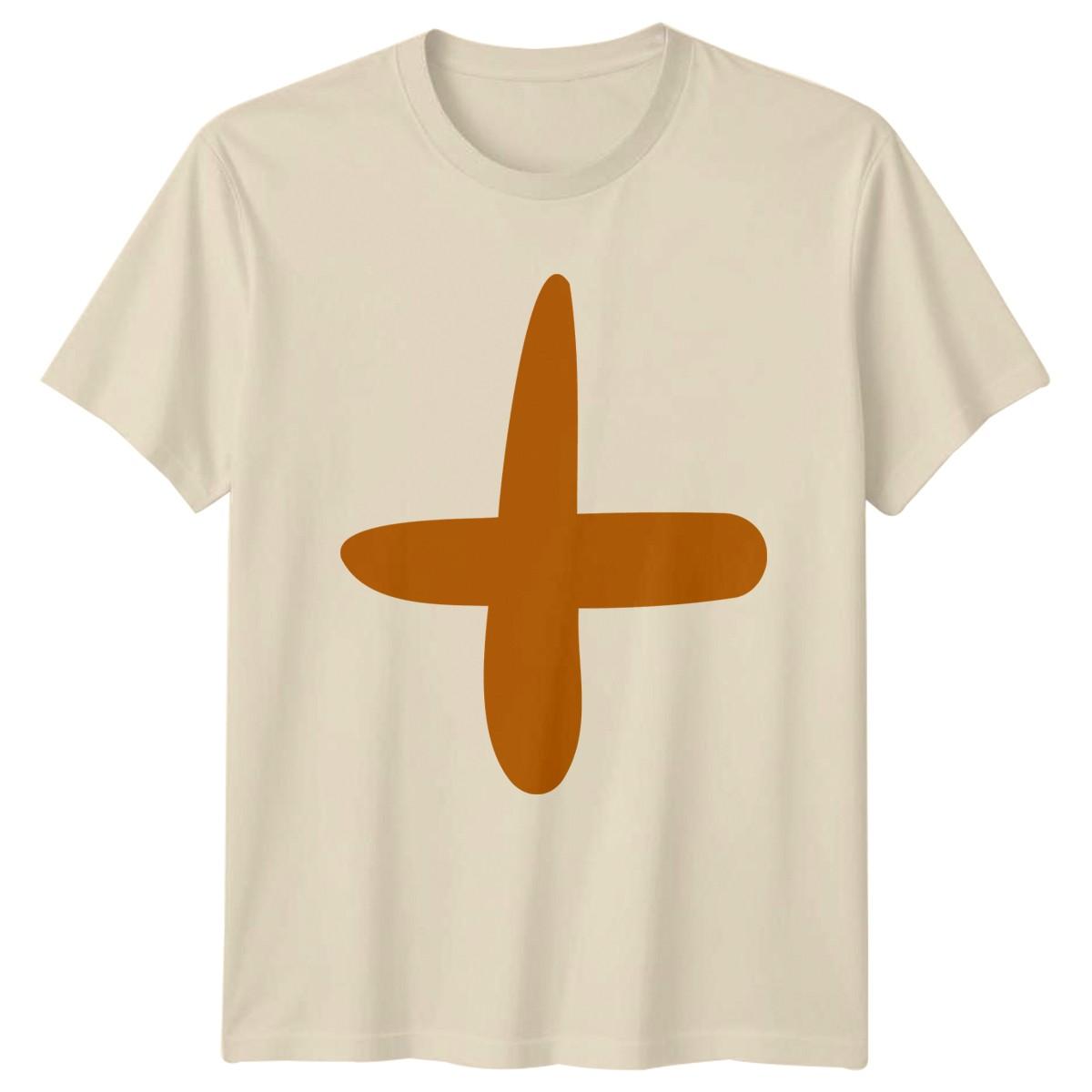 Simple Abstract Plus Sign Minimalist T-Shirt Minimalism Abstract Birthday Gift XL