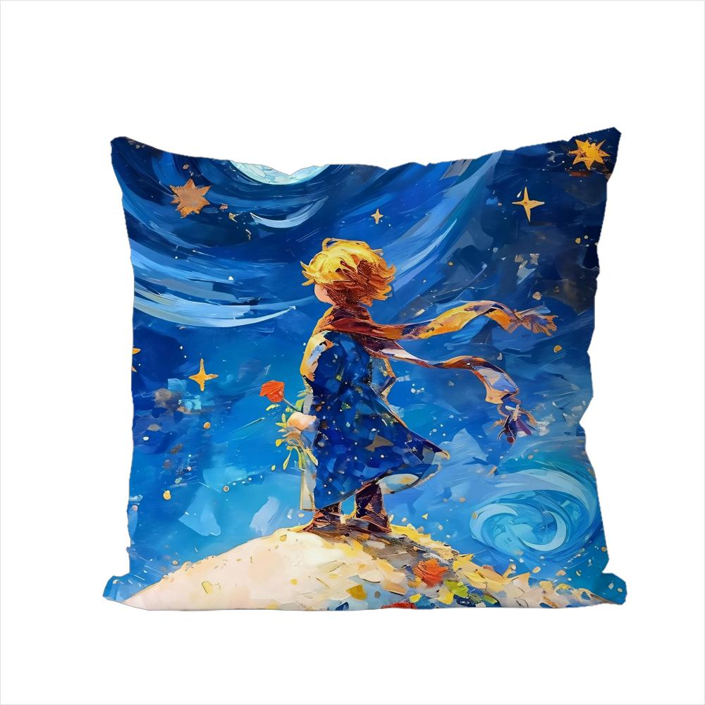 

The Little PPrince Pillow Case For Car Sofa Decorative Home Doublesided Print Plush Square Throw Pillow Cushion Cover 30x30cm