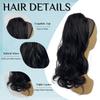 Wig Ponytail Big Wave Elastic Mesh Drawstring Net Pocket Synthetic Curly Hair High Temperature Silk