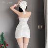 Sex underwear Christmas clothes neck dress pure desire wind nightclub performance passion temptation uniform woman
