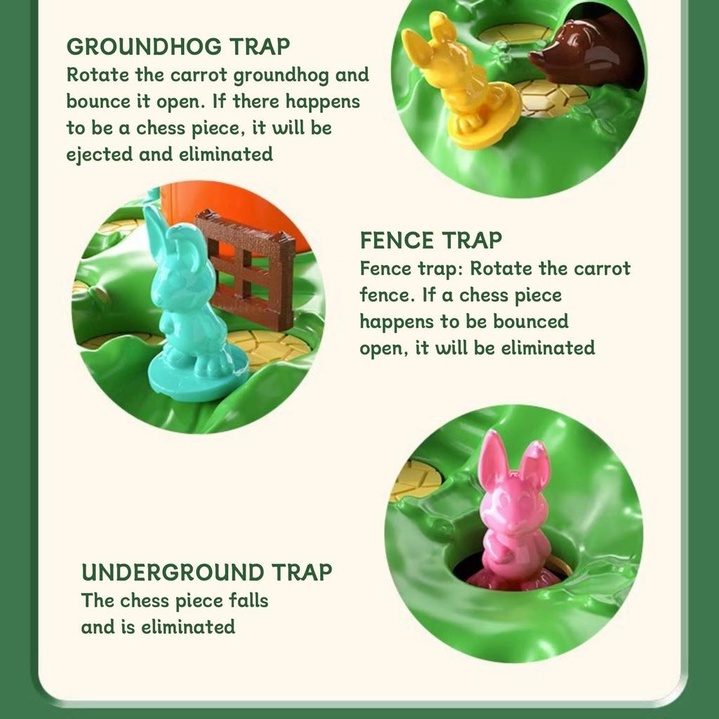 Exciting Bunny Hop Adventure Board Game for Kids and Families Interactive Fun with Strategy and Surprise Elements