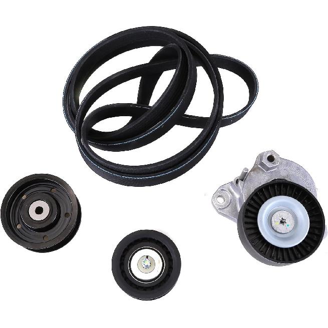 2722000270 Engine Drive Belt Tensioner Idler Pulley Serpentine Belt Kit Compatible for Mercedes-Benz C300 C350 E350 E550 ML550 SLK350